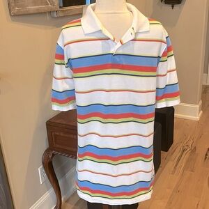 Perfect Polo Colorful Striped Cotton Short Sleeve